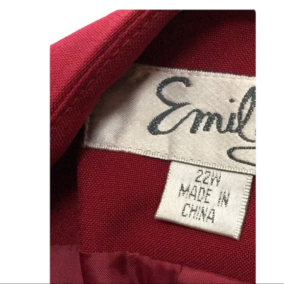 EMILY Gorgeous 2 Pieces Skirt & Matching Jacket Embellished Trim Skirt Size 22W - Picture 8 of 13